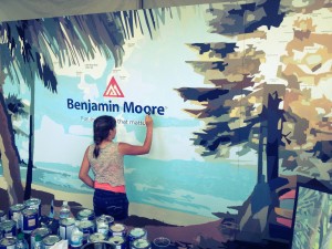 Ramona painting by number with Benjamin Moore